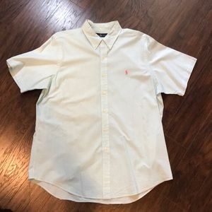 Polo Ralph Lauren aqua green seersucker s/s
